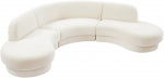 Cream Velvet sectional