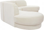 Cream Velvet sectional