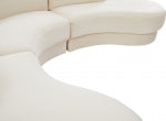 Cream Velvet sectional