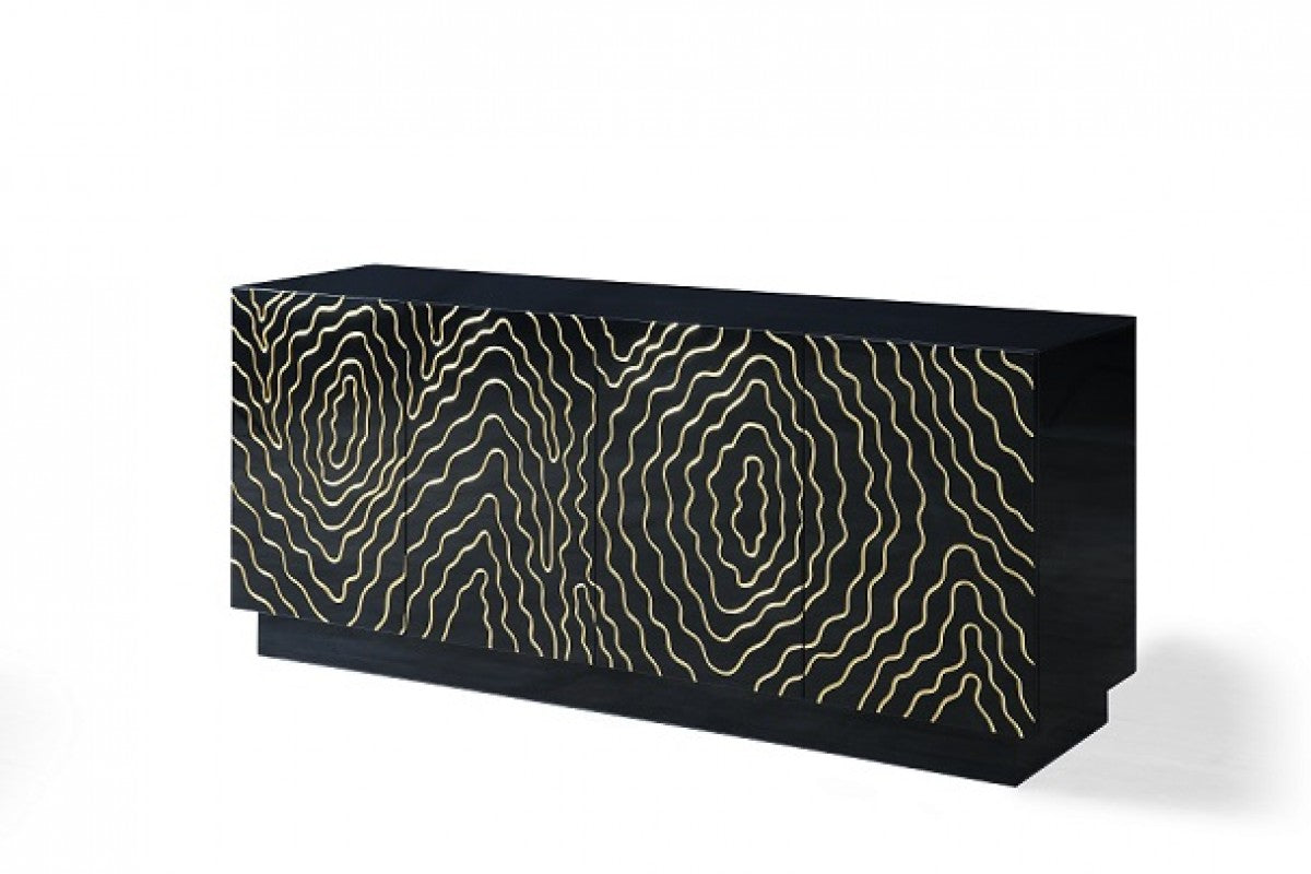 Jonah- Modern Black and Gold Buffet