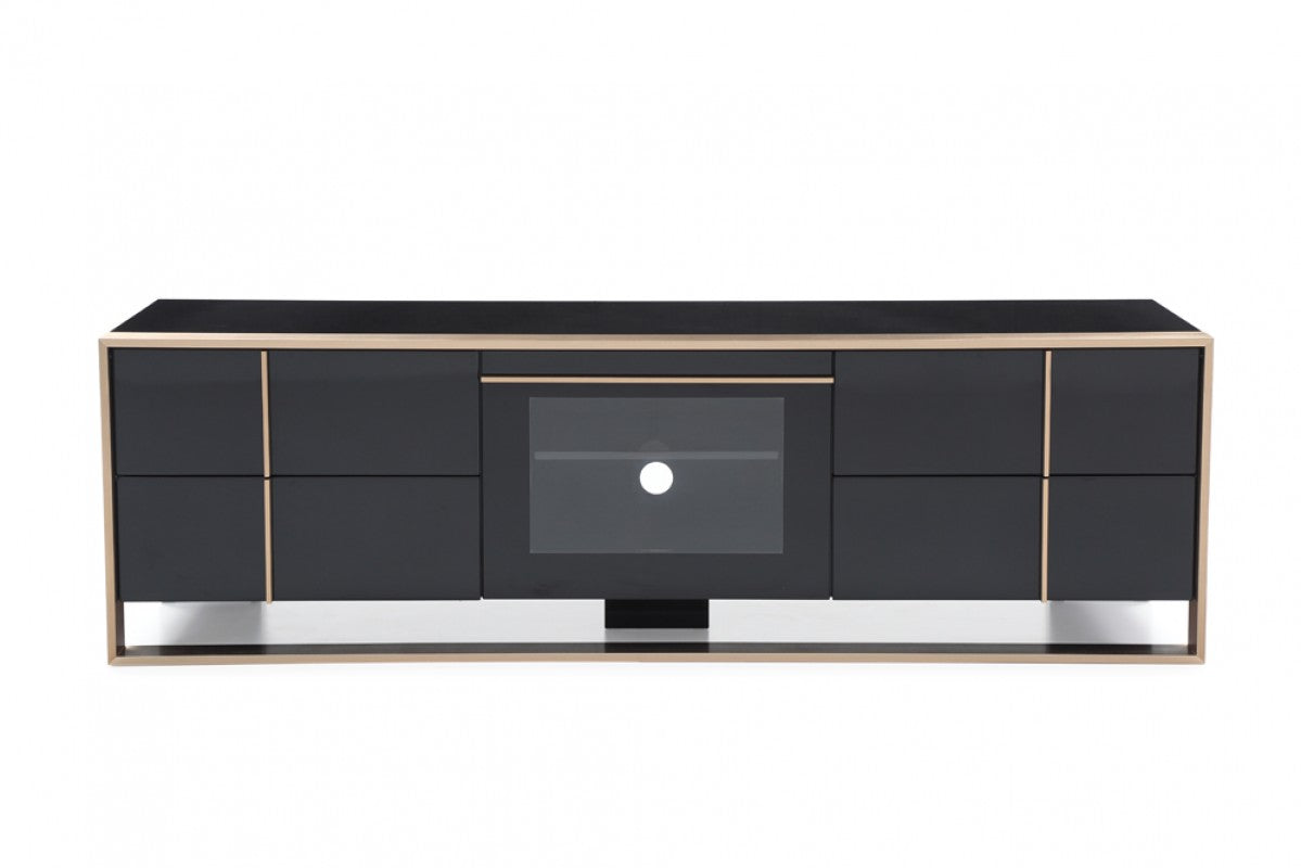 Black & Rosegold TV Stand