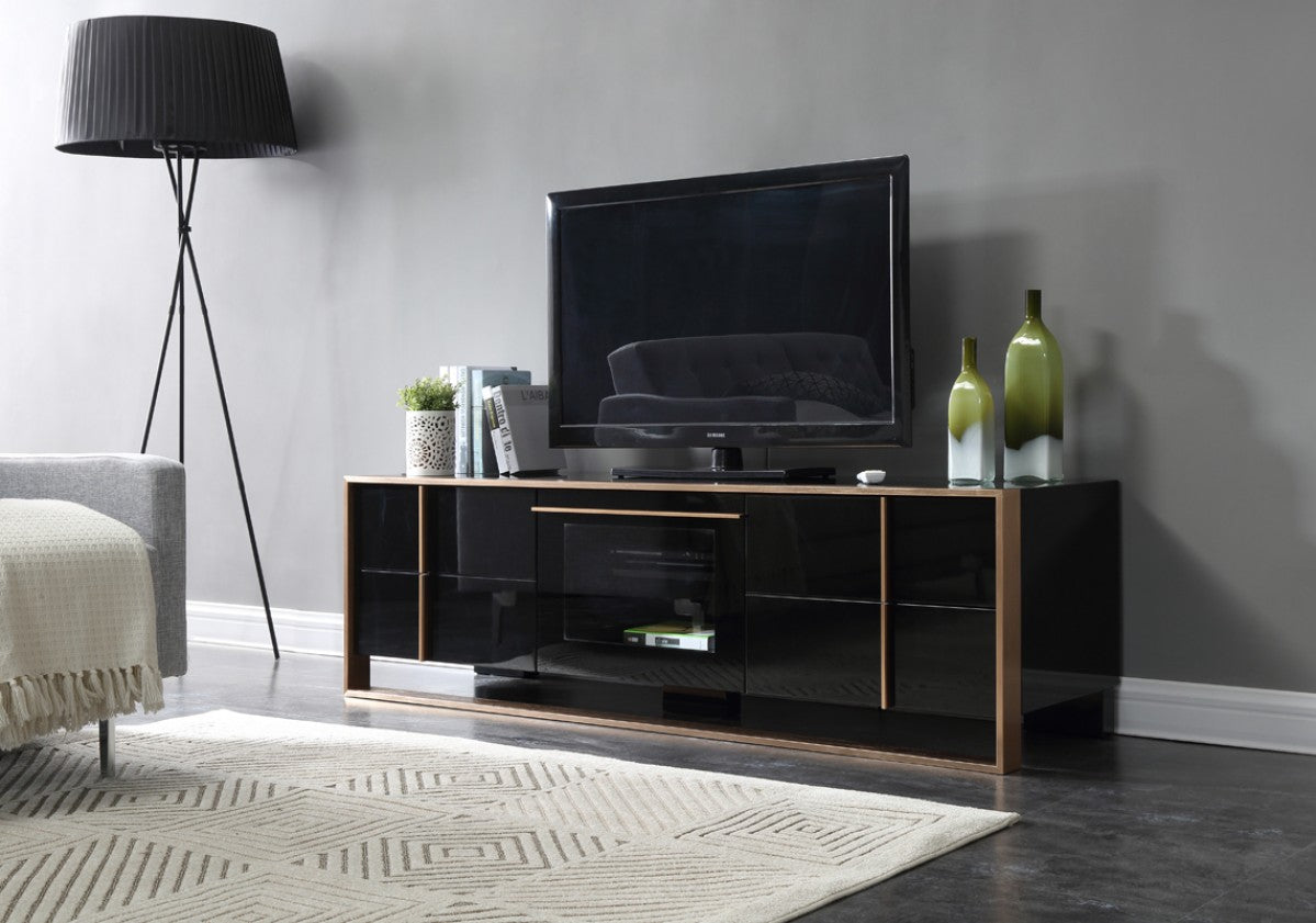 Black & Rosegold TV Stand